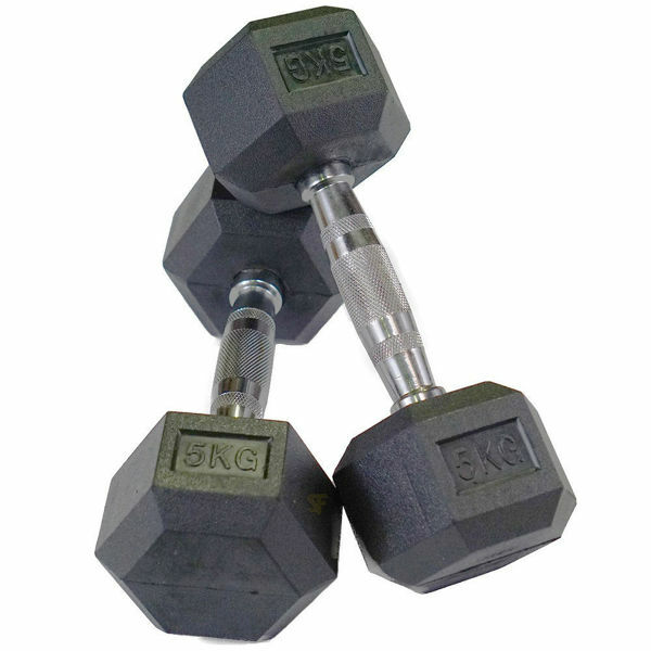 Picture of Shen Dumbbell Rubber Hex 2.5kg